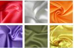 100% Textile Polyester Knit Fabric Satin Shining Surface 50D * 70D Yarn Count