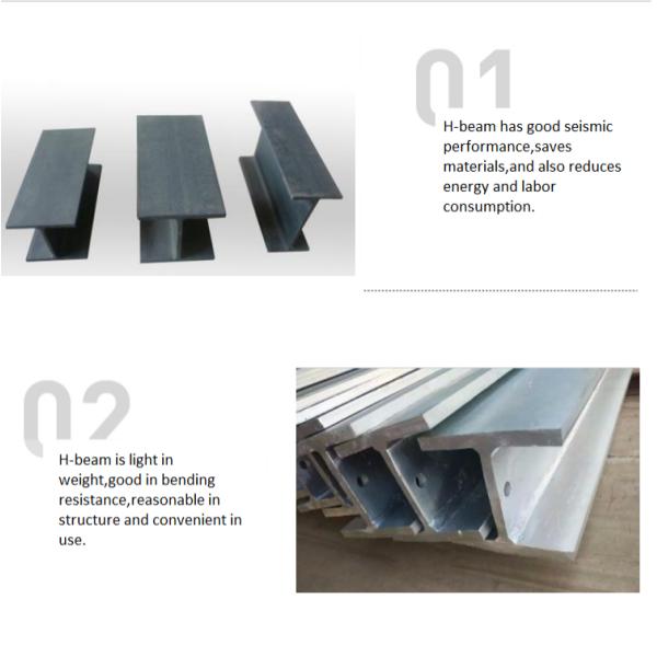 High Quality S355JR S355Q235 Carbon Steel H-Section Beam for Building for Construction