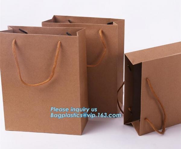 latest style high grade printe paper carrier packaging bag with customized logo,Food packaging Recyclable Take Away Pape