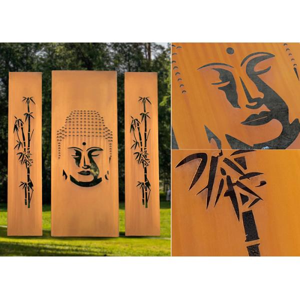 Laser Cut Metal Screens Privacy Corten Steel Decorative Perforated Screen