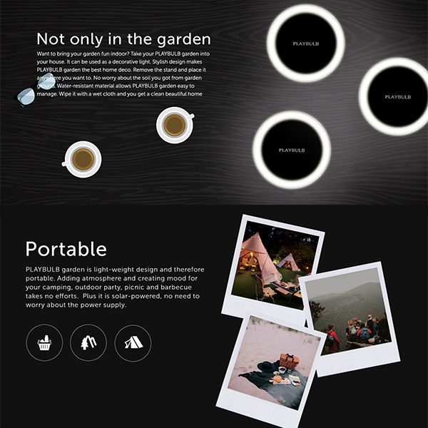 Mipow Bluetooth Smart solar powered LED garden light with free mobile app control