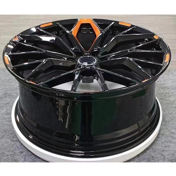 Custom special milling colour gloden blue Forged Wheels