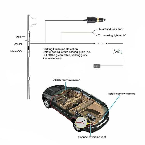HD Starlight Night Vision Cordless Dash Cam Parking Mode Driving Recorder