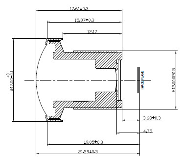 F2.5 1.9mm Panoramic Camera Lens , Car Rear View M12 Wide Angle Lens