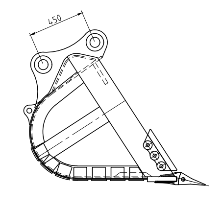 ODM OEM Heavy Duty 1 Cbm Rock Bucket for Construction Machinery Excavator Digging Compatible with CAT320 PC200 ZX200
