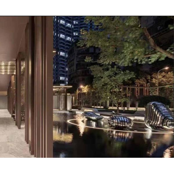 Outdoor SS316L Contemporary Metal Garden Sculpture