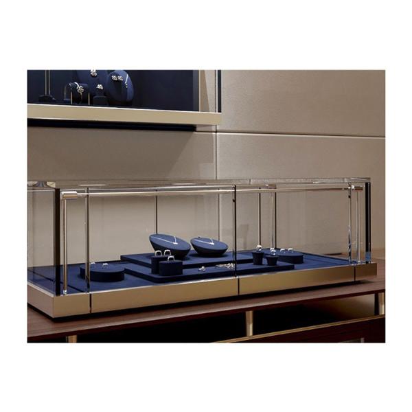 Luxury Microfiber Fabric Jewelry Counter Display Props Set Customized Size