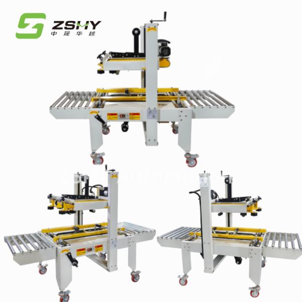 240W Cardboard Box Up And Down Driven Automatic Sealing Machine For Food Packing Line