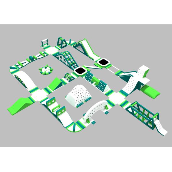 Kids / Adults Inflatable Aqua Park With Various Sport Game Customized Size