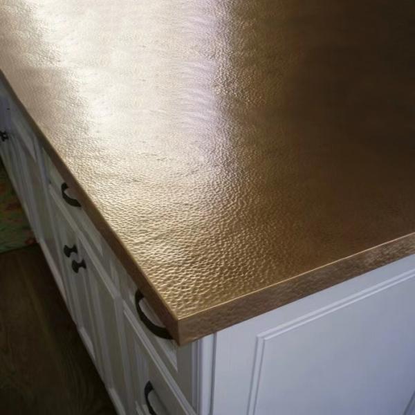 Grade 201 304 316 PVD Rose Gold Color Hammered Metal Sheet Stainless Steel Table