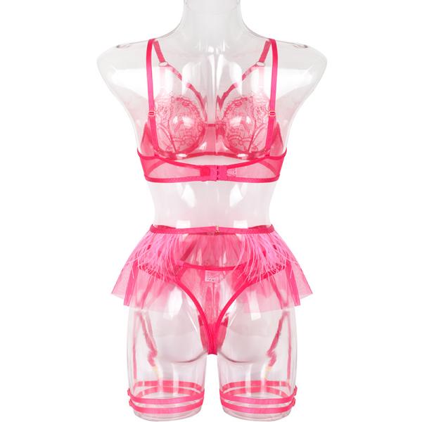 Sexy Pink Underwear Set Vendors Sexy Lingerie for Valentine's Day