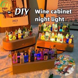 Quality Diy Mini Wine Bottle Night Light Ice Illuminated Decoration Light Miniature Wine Bottle Night Light wholesale