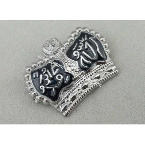 Crown Soft Enamel Pin Zinc Alloy Material And Nickel Plating Butterfly clutch