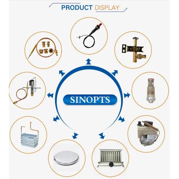 Gas Fryer Thermostat Control Valve 110-190 Degree LPG Thermostatic Valves Gas Safety Control Valve