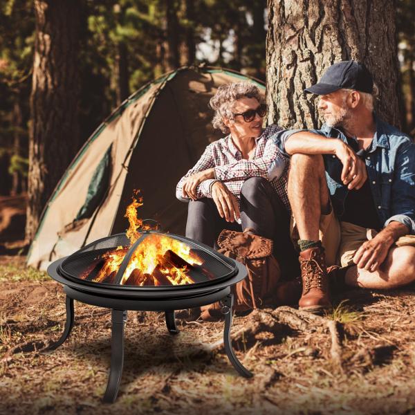 Stocked Portable Smokeless Fire Pit for Outdoor Camping Holiday Selection Support