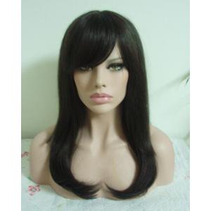 Quality Stock Synthetic Lace Front Wigs Heat Resistant Fiber Mono Wigs wholesale