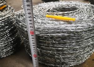 China Galvanized Double Twist Barbed Wire 20kg/Coil For Grass Boundary on sale