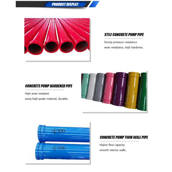 DN125 Concrete Pump Spare Parts Twin Wall Concrete Pump Pipe Line