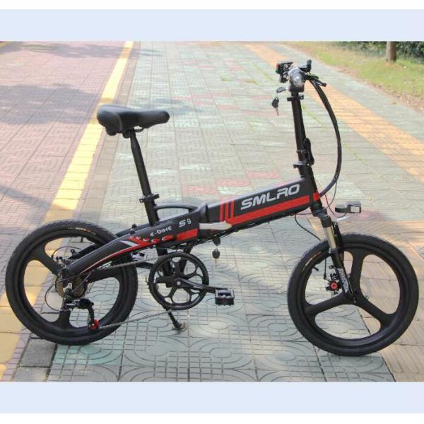 Foldable 20 Inch Electric Bike , Electric City Bike Aluminum Alloy 6061 Frame