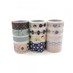 China Custom Make Design Printed Paper Coloured Washi Tape For Crafts, Beautify Bullet Journals, Planners on sale
