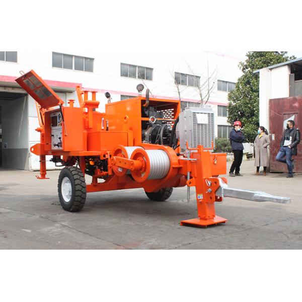 Diesel 56kw 73hp Overhead Line Stringing Equipment Deutz Engine Hydraulic Puller