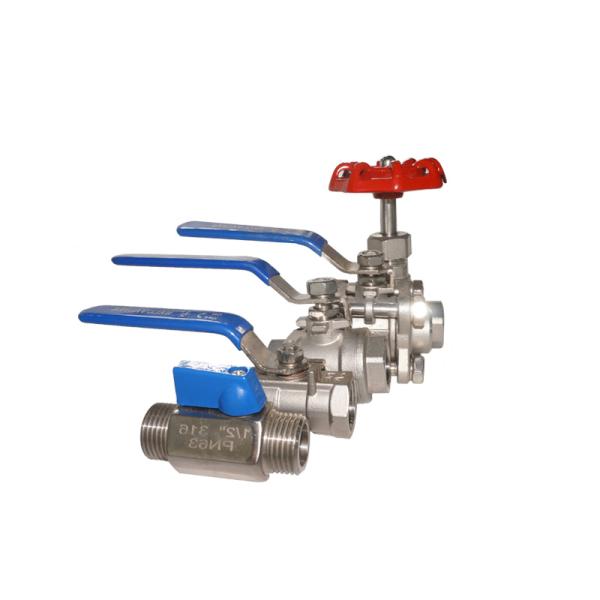 Sanitary Manual Pneumatic Two Way Hygienic Ball Valve Ss304 Ss316