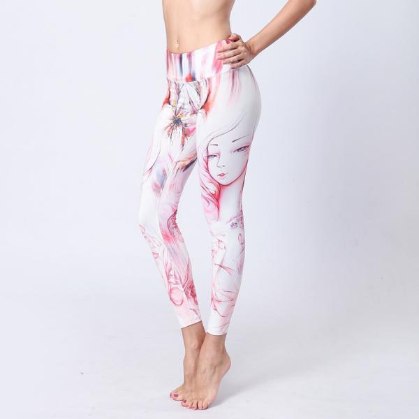 CPG Global Women's Outdoor Leggings Sport Running Pants Yoga Beauty Girl Pattern HK44
