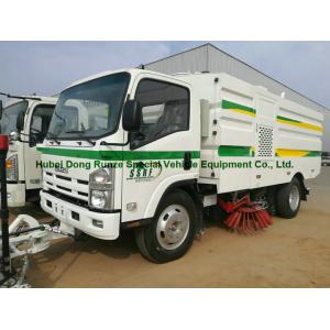 Quality Multifunctional ISUZU Road Cleaning Truck , Vacuum Broom Sweeper Truck wholesale