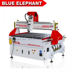 Quality Blue Elephant 1212 Cnc Router Wood Cutting Carving Machine for Aluminum for Sale 1200x1200mm Working Table wholesale