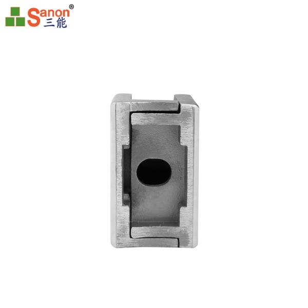 Mirror Surface Stainless Steel Glass Clips / Frameless Glass Balustrade Clamps