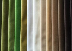 Quality Luxury 100 Polyester Velvet Fabric Soft / Velvet Sofa Fabric High Density wholesale