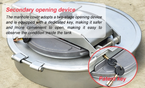 16 Inch Carbon Steel Clamp Manhole Cover for Fuel Tank Truck Heavy Duty and Dependable