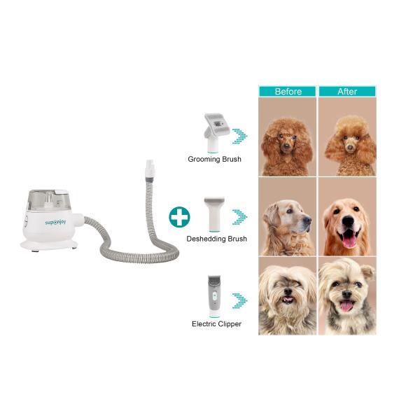 5 in 1 Handheld Pro Pet Groomer Hair Vacuum Cleaner Pet Grooming Kit Tools for Dogs and Cats
