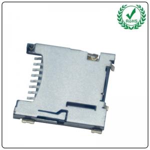 China Push Push Type Micro SD Card Socket , 1.45H 8Pin SMT TF Card Connector on sale