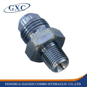 Quality 1JN Jic Male 74 Degree NPT Male Adapter Fitting,Carbon Steel Threaded Hose Nipple Fitting wholesale