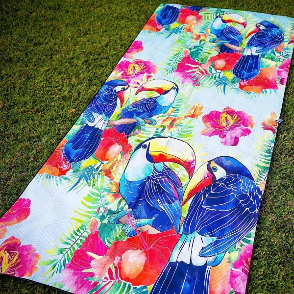 Transfer Print Microfiber Personalized Custom Beach Towel High Absorbency