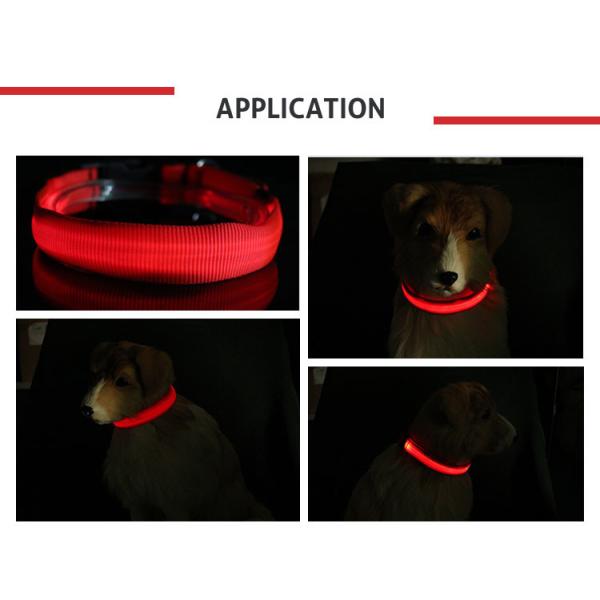 Stylish Pet Cat Dog Glow LED Collar Flashing Light Up Nylon Night Safety Collars