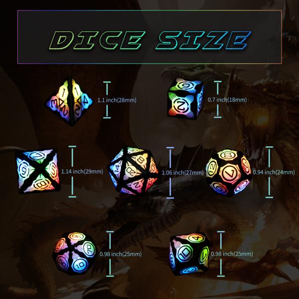 Plastic LED Luminous Dice Rechargeable Football Table Game Multi Faced Dice Set