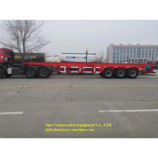 20ft / 40ft Semi Truck Flatbed Trailer Loading 45t Skeleton Semi Trailer