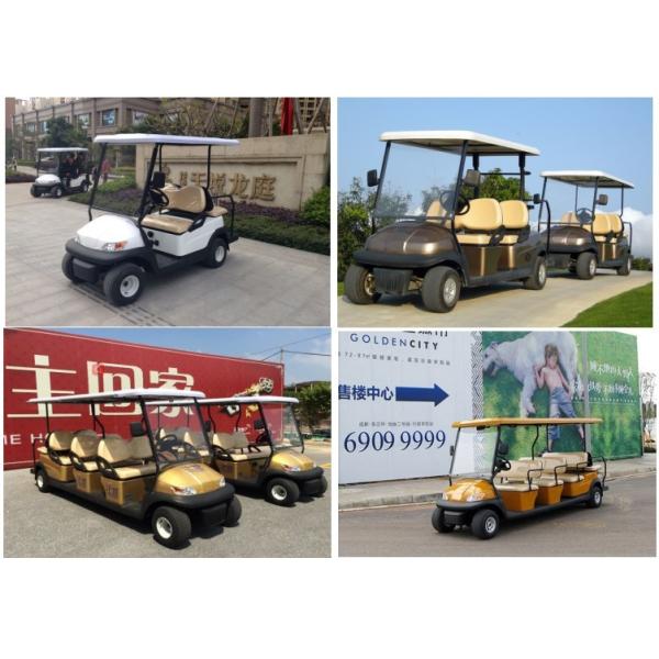 Powerful DC Motor Electric Golf Carts 8 Seats for Restaurant Hotel Resort Sightseeing