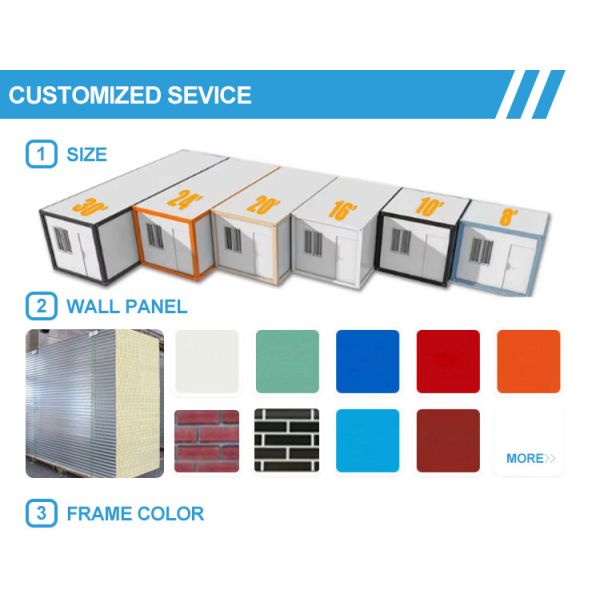 YONGZHU  20ft Detachable Room Prefab Tiny House Assembly  Modular Box Container House for School Buildings