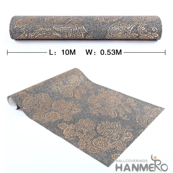 Grey color Factory Price Bronzing Plant Fiber Particle Wallpaper China Supplier