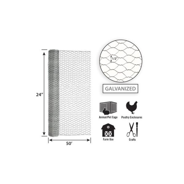 Anti Oxidation 2m Wide Hexagonal Wire Mesh With 20mm Mesh