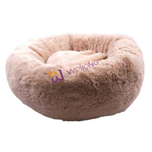 Quality Donut Round Plush Dog Bed Anti Anxiety Cozy Calming Soft Luxury Pet Bed wholesale