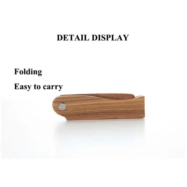 Comfortable Men's Foldable Beard Comb Folding Pocket Beard Comb SGS Certified