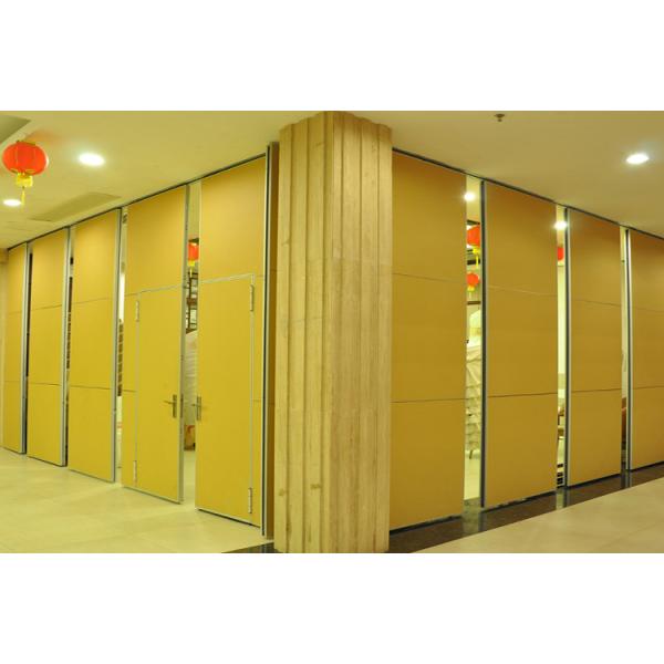 Hotel Acoustic Rolling Operable Partition Walls With Sliding Door