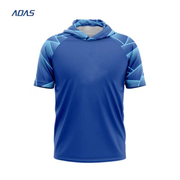 Embroidered Logo Sports Polyester Sublimation Hoodies T Shirts Plus Size OEM