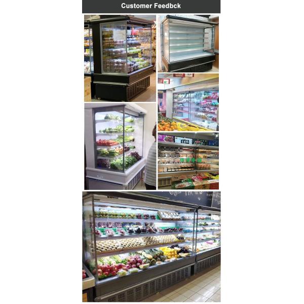 Commercial Supermarket Refrigeration Upright Open Chiller Plug In System