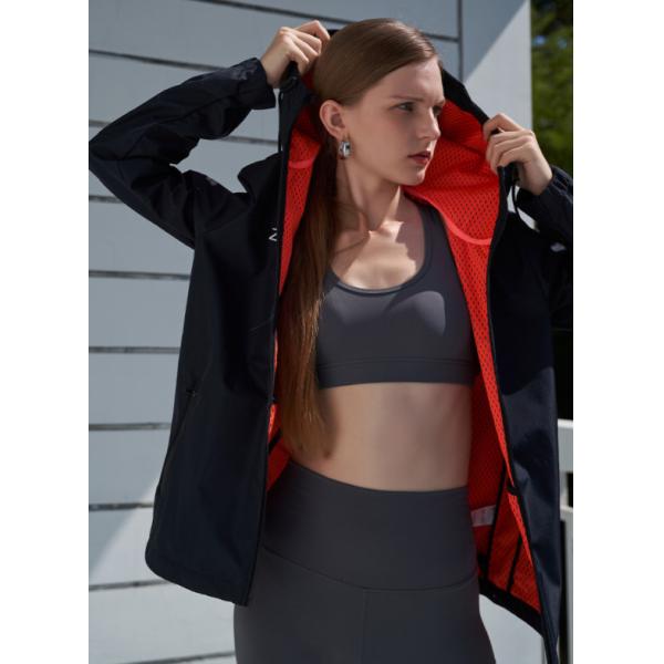 Women Breathable Woven Lightweight Windbreaker Jacket For Sport