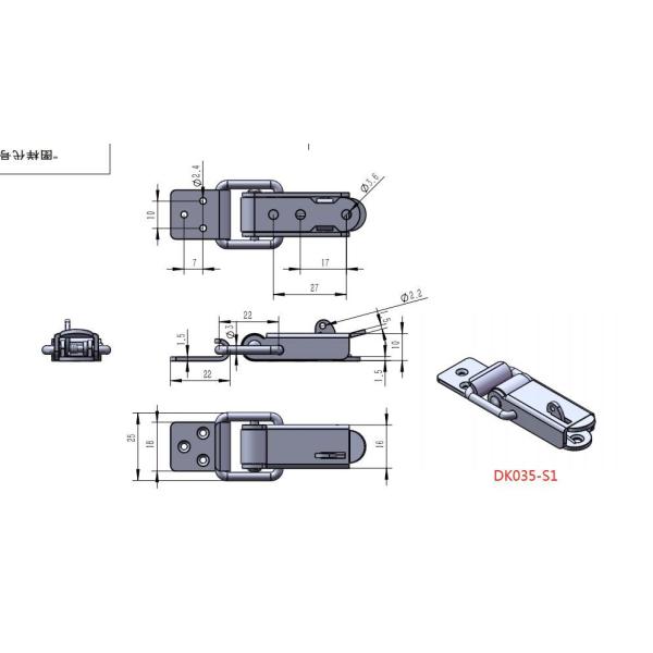 ODM Lockable Heavy Duty Over Center Latch Erosion Proof 100pcs